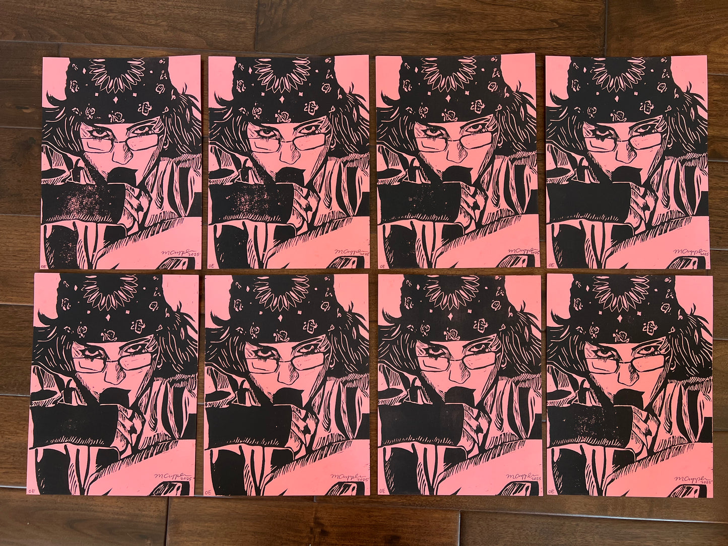 'Guess' Edition 2 Linoleum Block Print