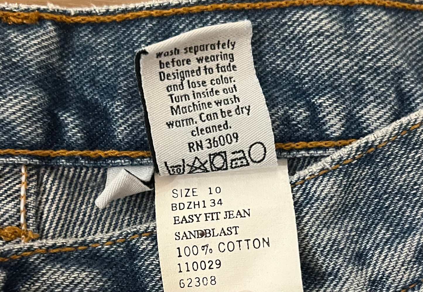Reworked Calvin Klein Jeans: Handprinted Car Linoleum Block