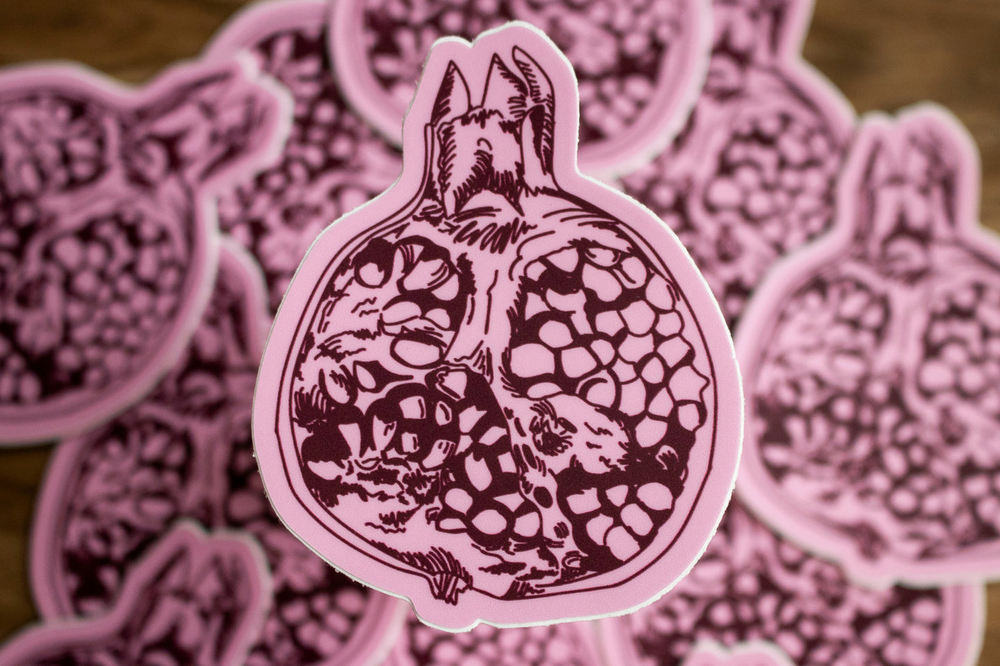 Pomegranate Vinyl Sticker