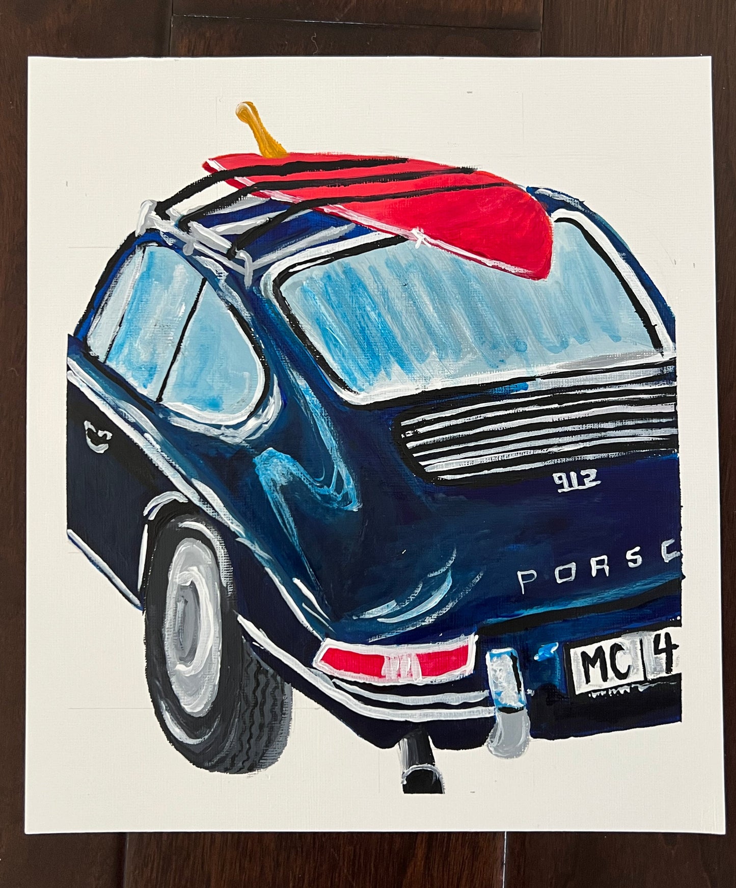 Mobile Surfboard Original Painting