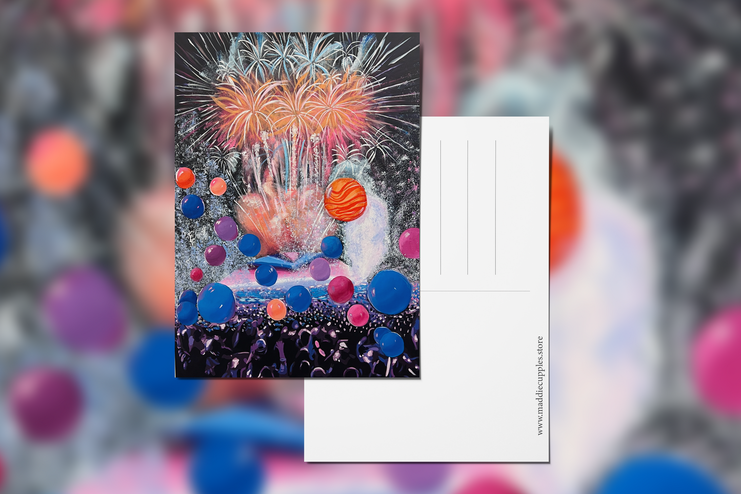 Once in a Lifetime Acrylic Painting Postcard