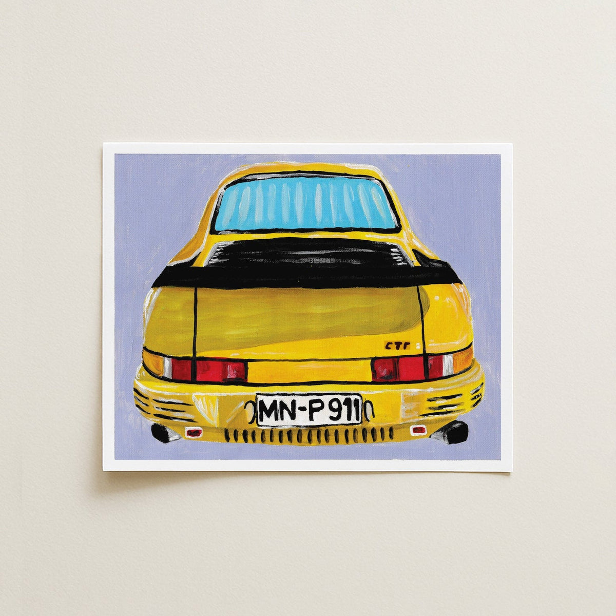 1989 RUF CTR Yellowbird Car Painting Giclee Fine Art Print
