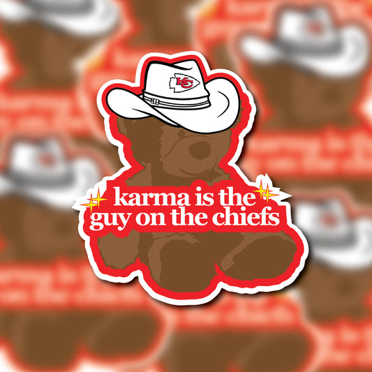 TS Karma Is The Guy On The Chiefs Glossy Sticker