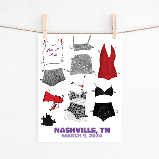 Concert Outfits Art Print