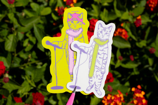 "Boa Cat" Pop Singer Vinyl Sticker