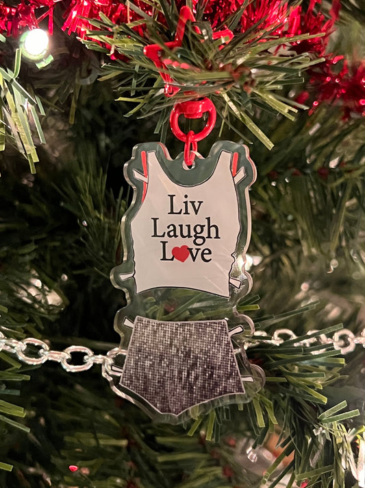 Liv Laugh Love Keychain Ornament