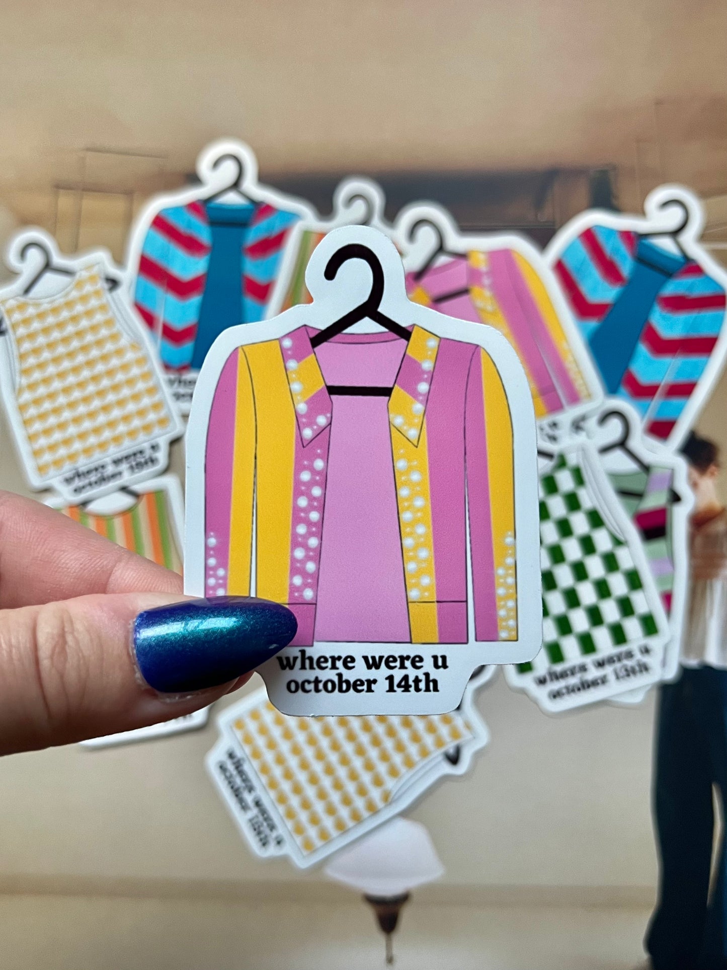 Tour Outfits Chicago Residency Glossy Sticker