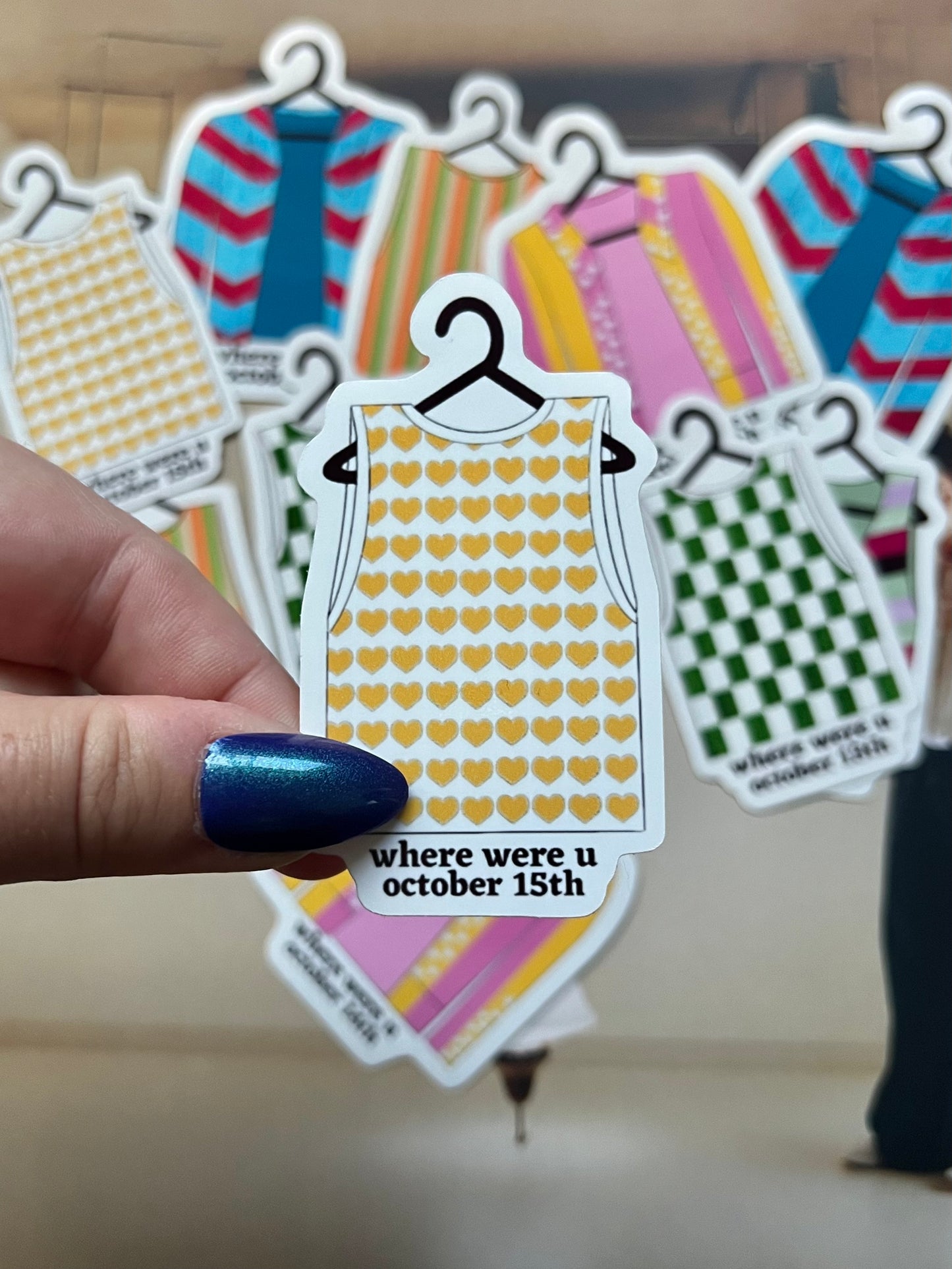 Tour Outfits Chicago Residency Glossy Sticker