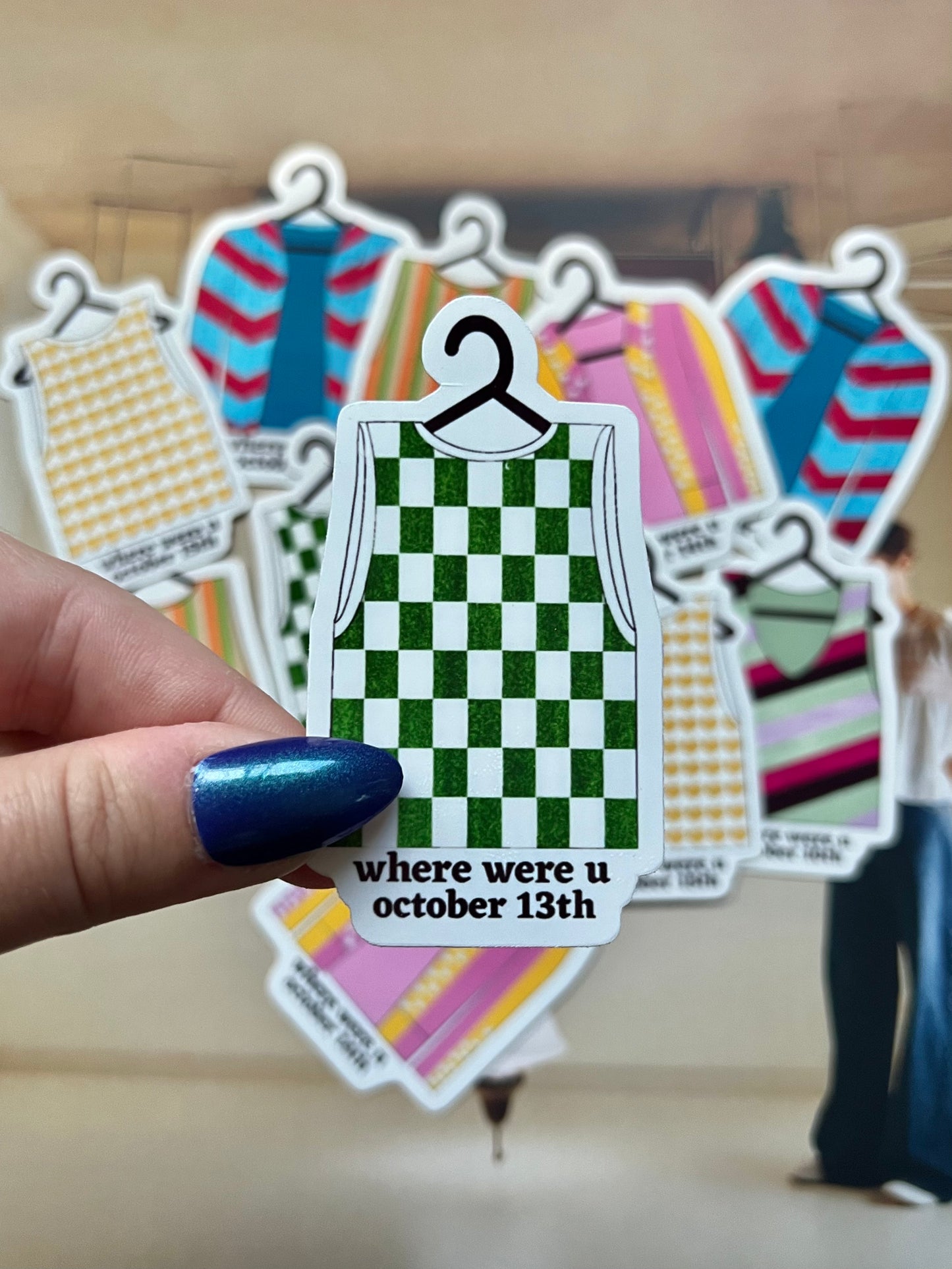 Tour Outfits Chicago Residency Glossy Sticker