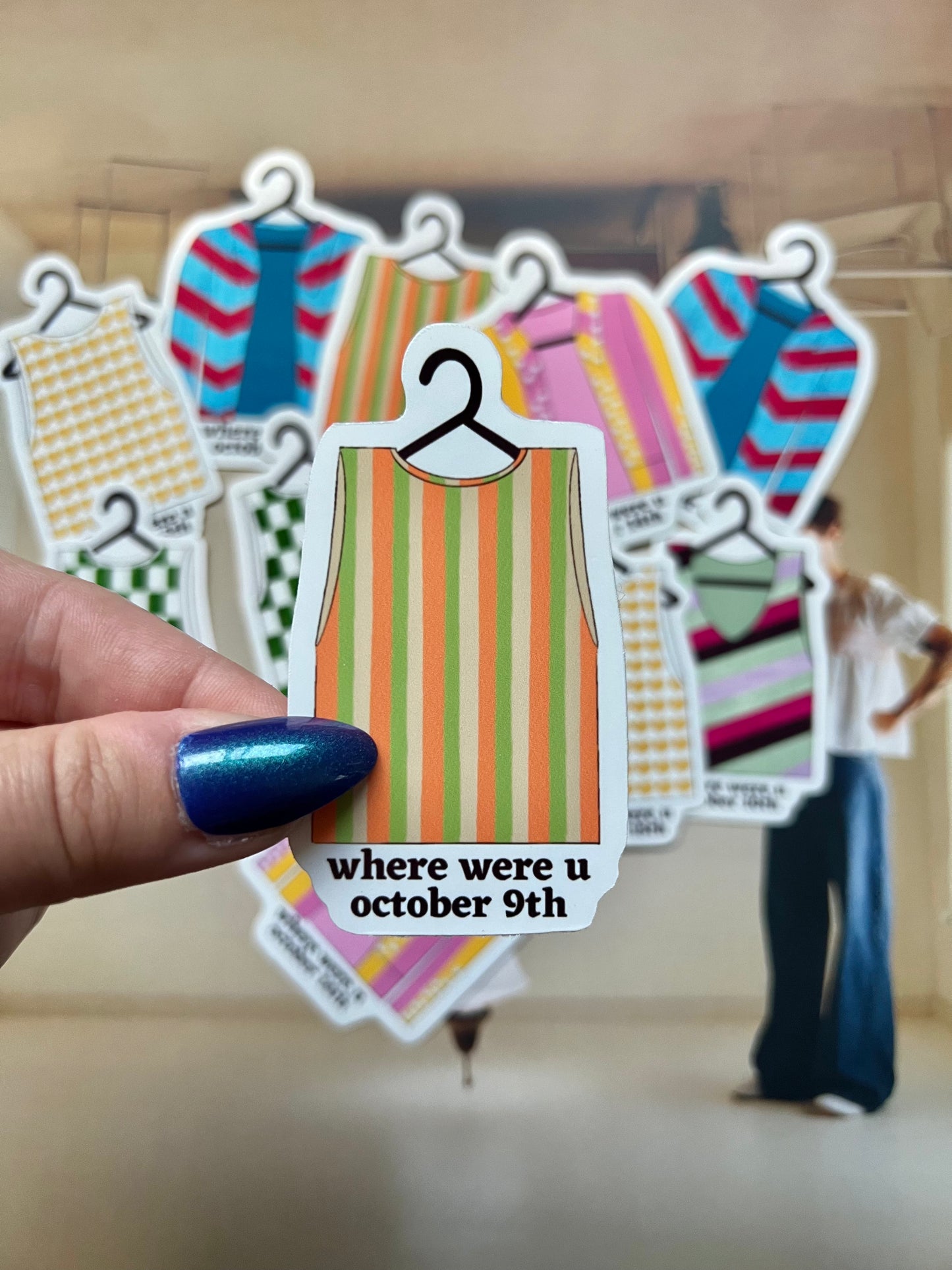 Tour Outfits Chicago Residency Glossy Sticker