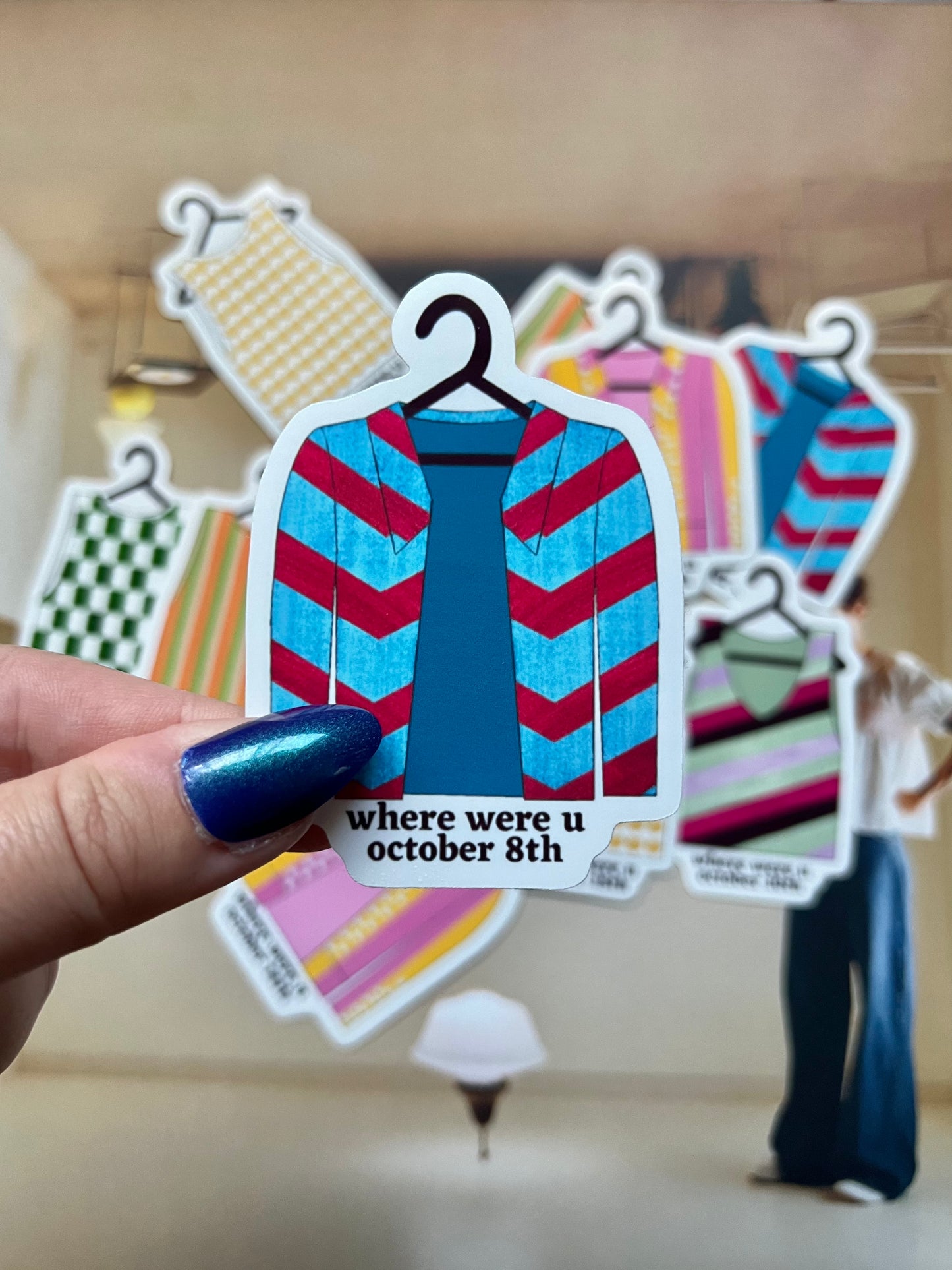 Tour Outfits Chicago Residency Glossy Sticker