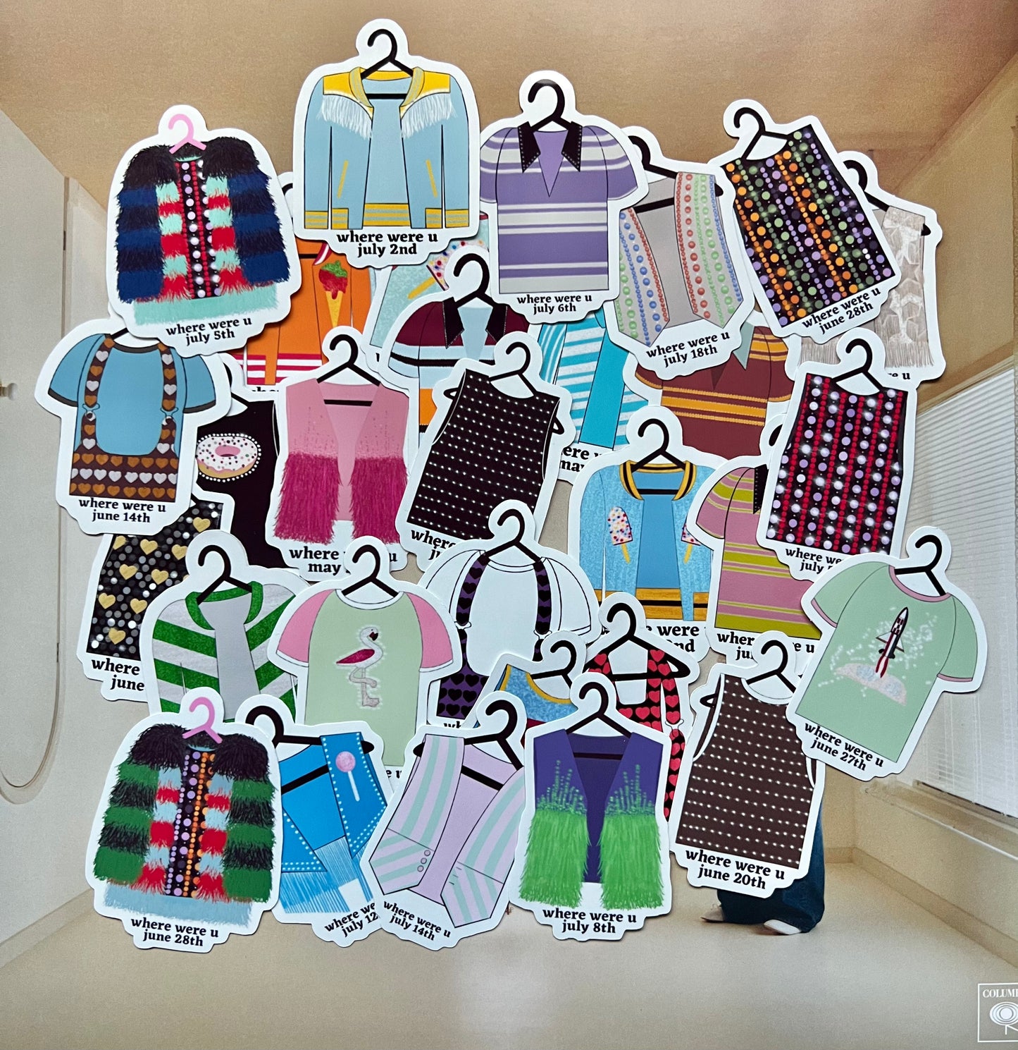 Tour Outfits Europe 2023 Glossy Sticker