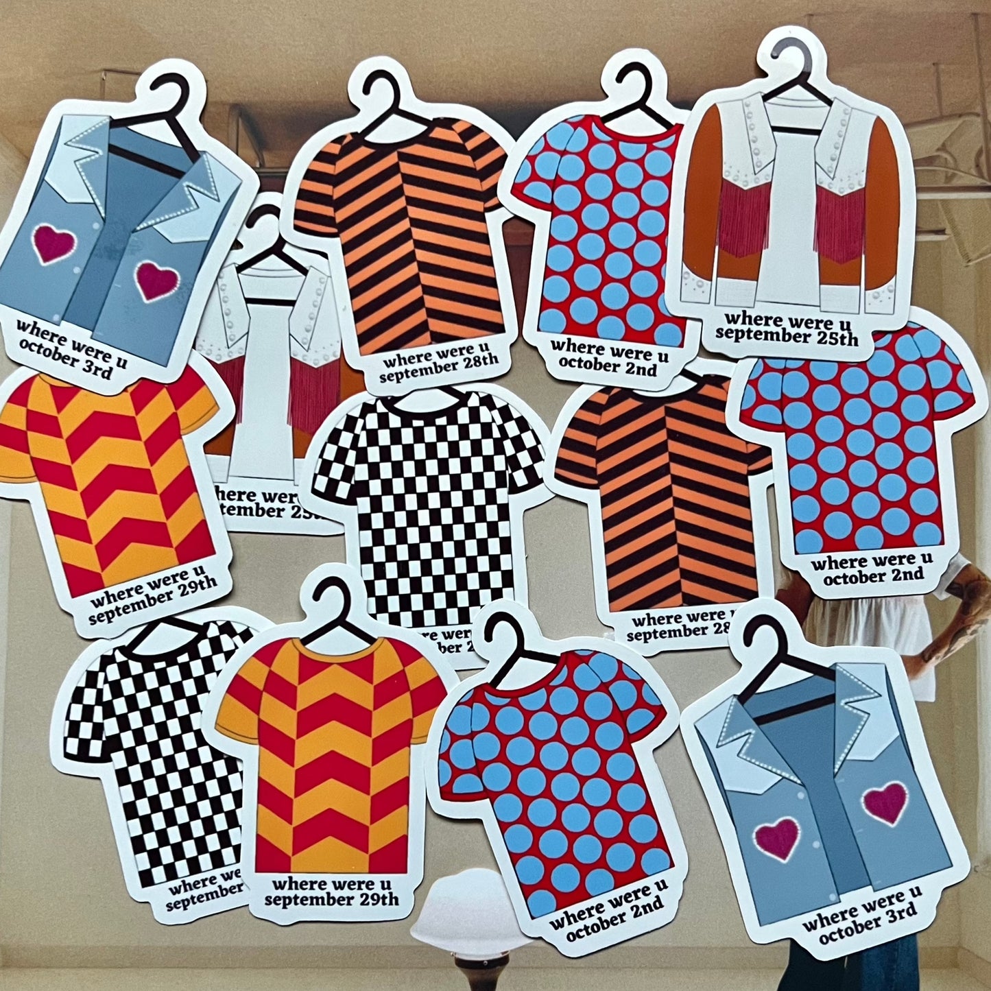 Tour Outfits Austin Residency Glossy Sticker