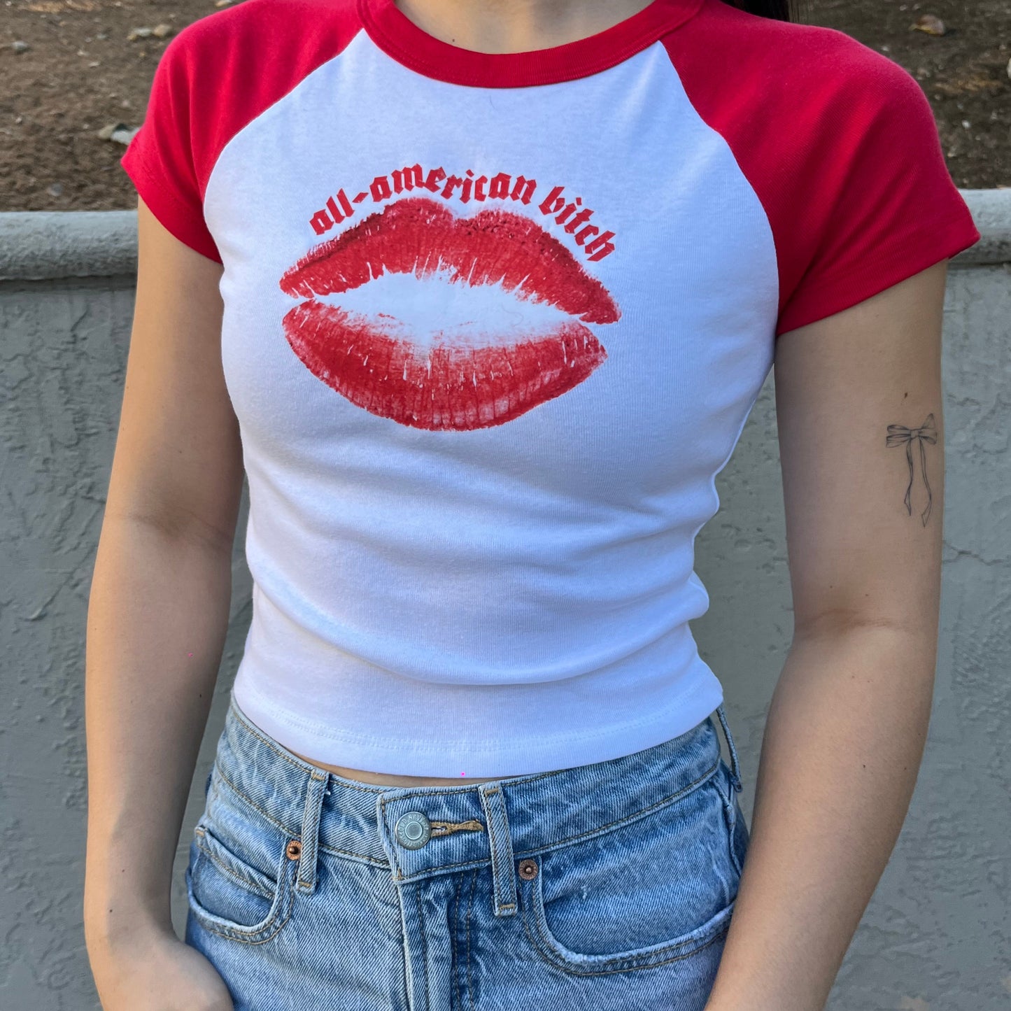 All-American B!tch Baby Tee