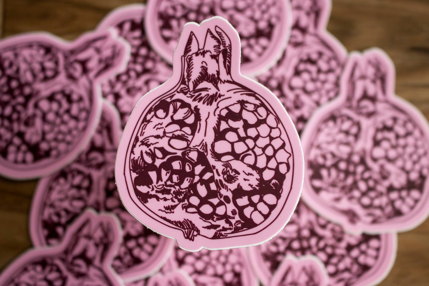 Pomegranate Vinyl Sticker