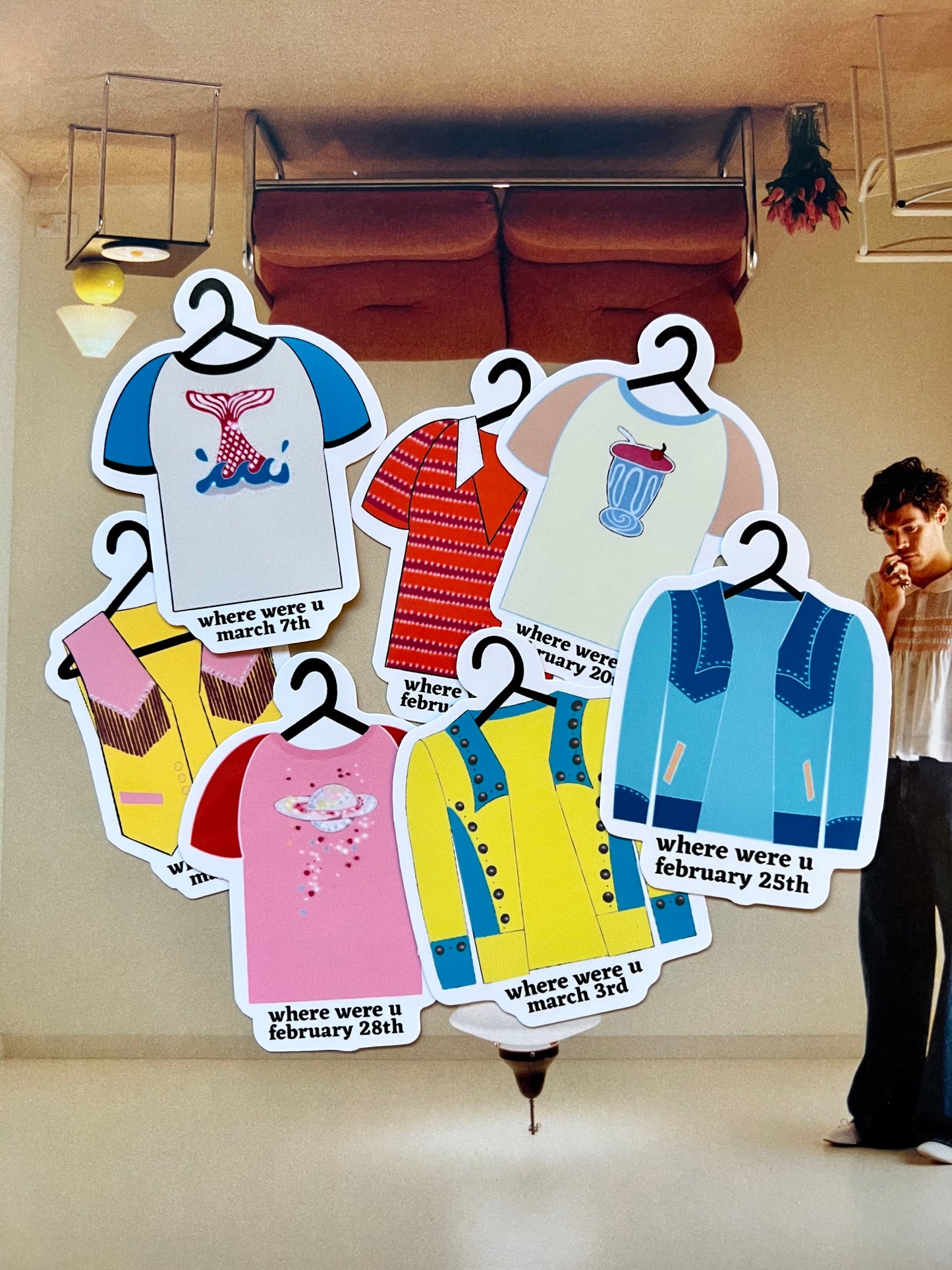Tour Outfits Australia Glossy Sticker