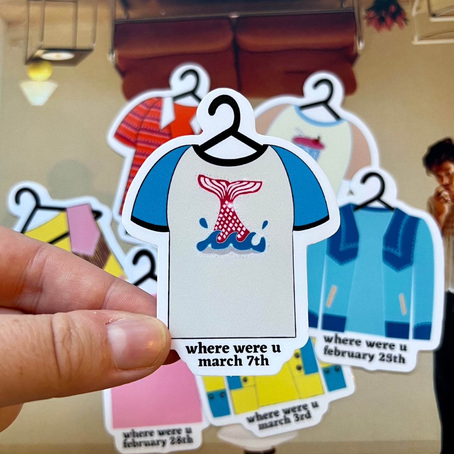 Tour Outfits Australia Glossy Sticker
