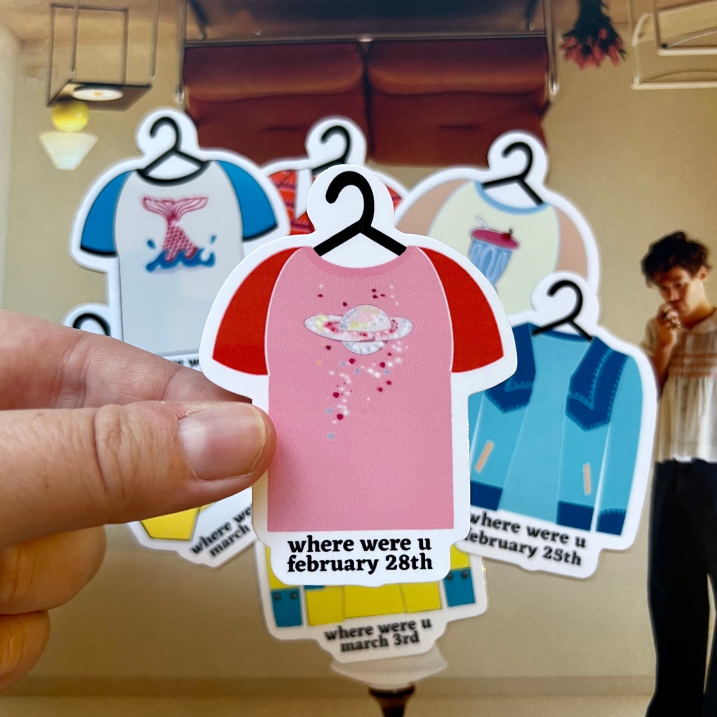 Tour Outfits Australia Glossy Sticker