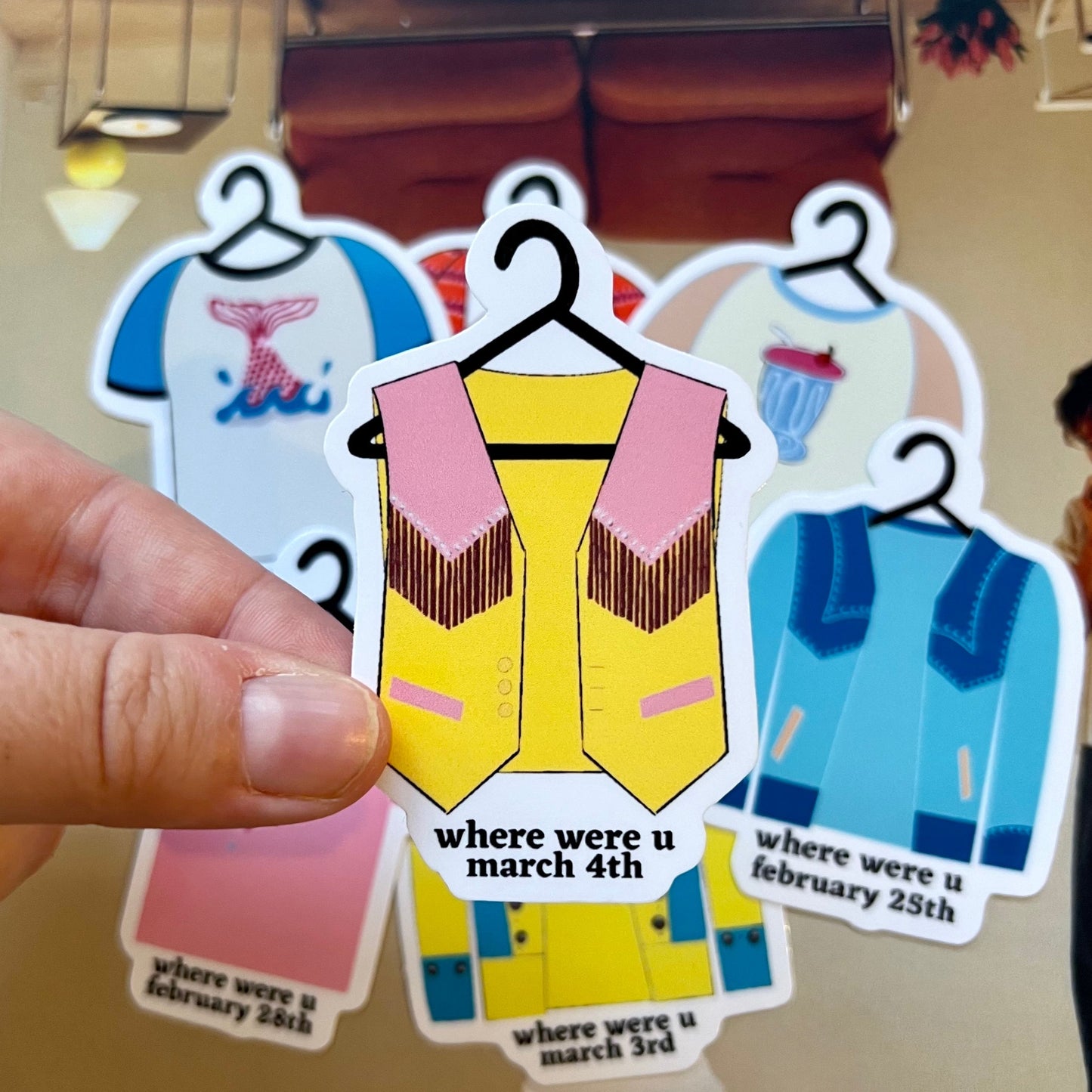 Tour Outfits Australia Glossy Sticker