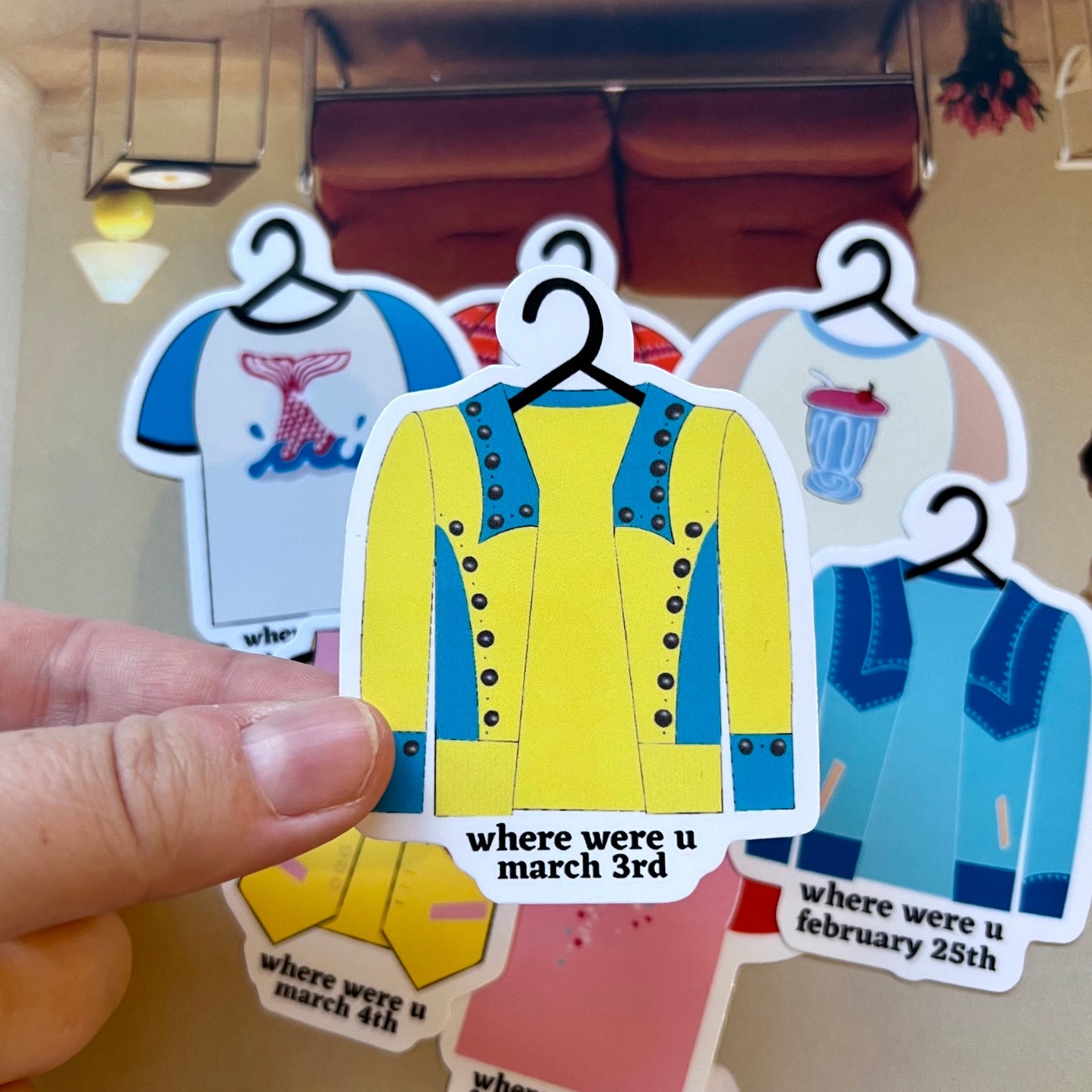 Tour Outfits Australia Glossy Sticker