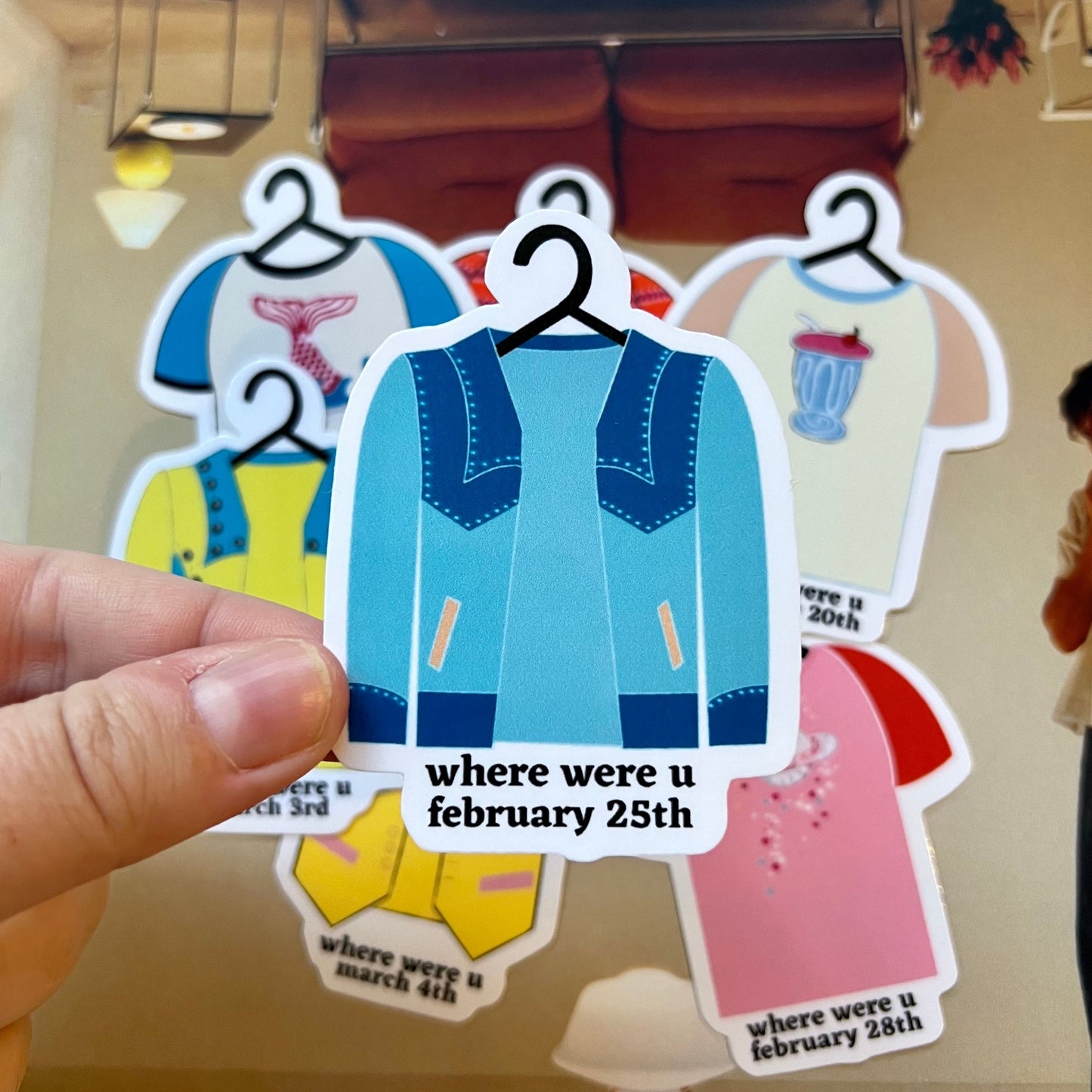 Tour Outfits Australia Glossy Sticker