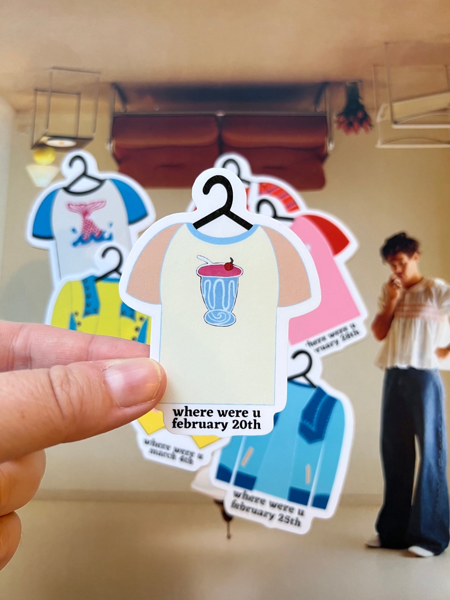 Tour Outfits Australia Glossy Sticker