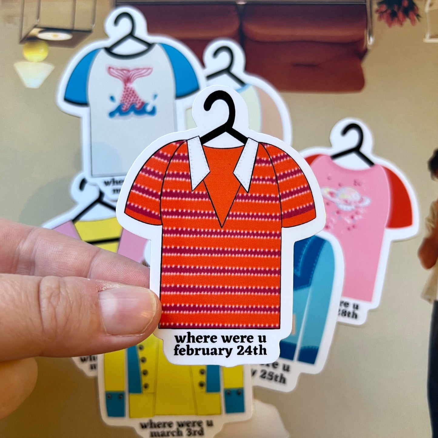 Tour Outfits Australia Glossy Sticker