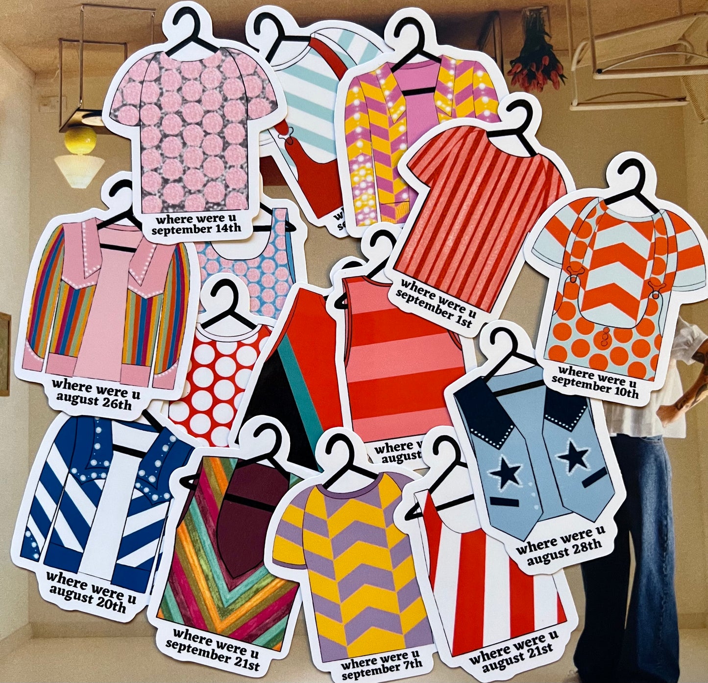 Tour Outfits NYC Residency Glossy Sticker