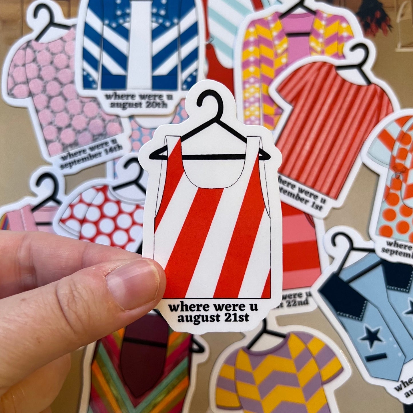 Tour Outfits NYC Residency Glossy Sticker