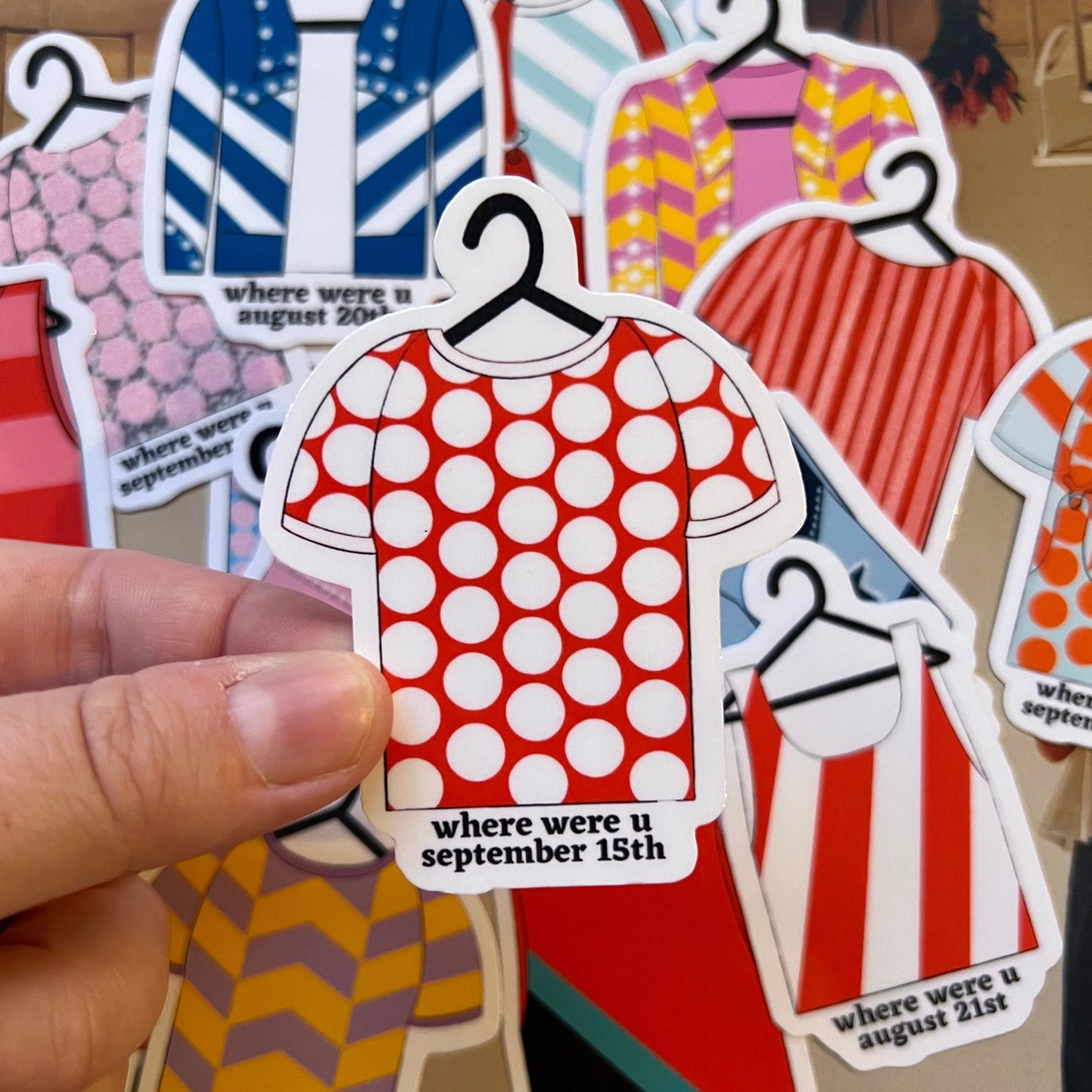 Tour Outfits NYC Residency Glossy Sticker