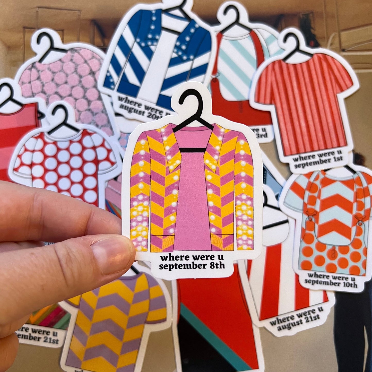 Tour Outfits NYC Residency Glossy Sticker