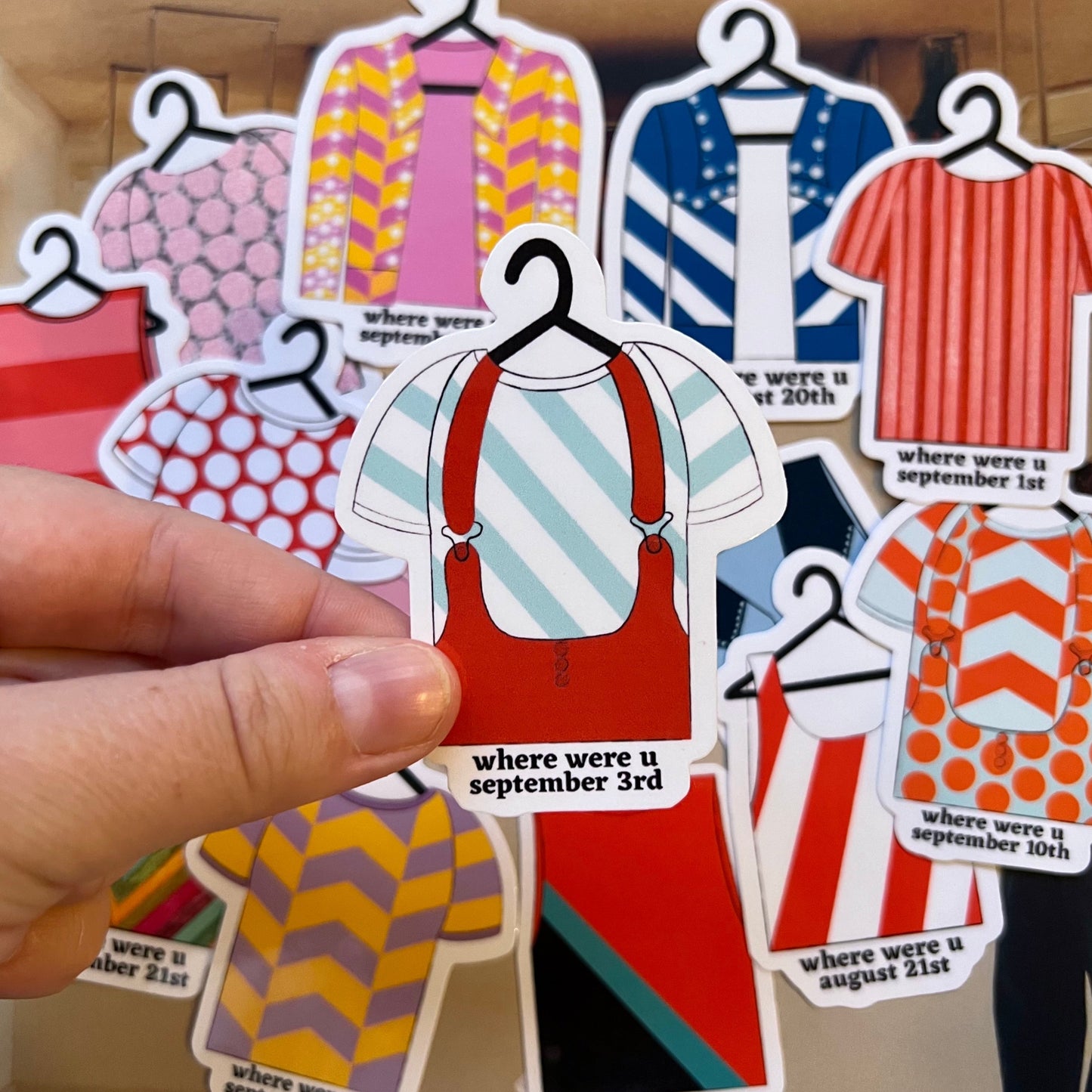 Tour Outfits NYC Residency Glossy Sticker