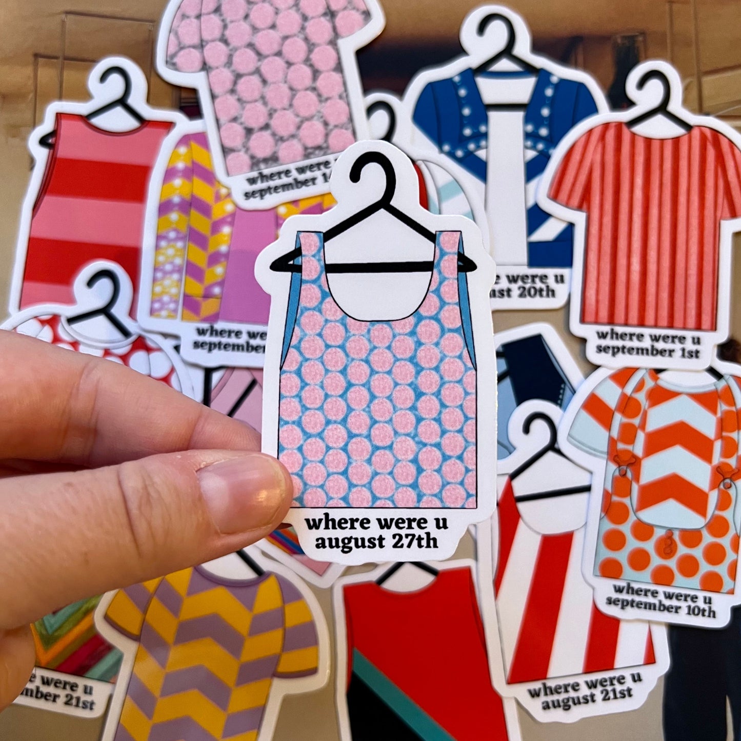 Tour Outfits NYC Residency Glossy Sticker