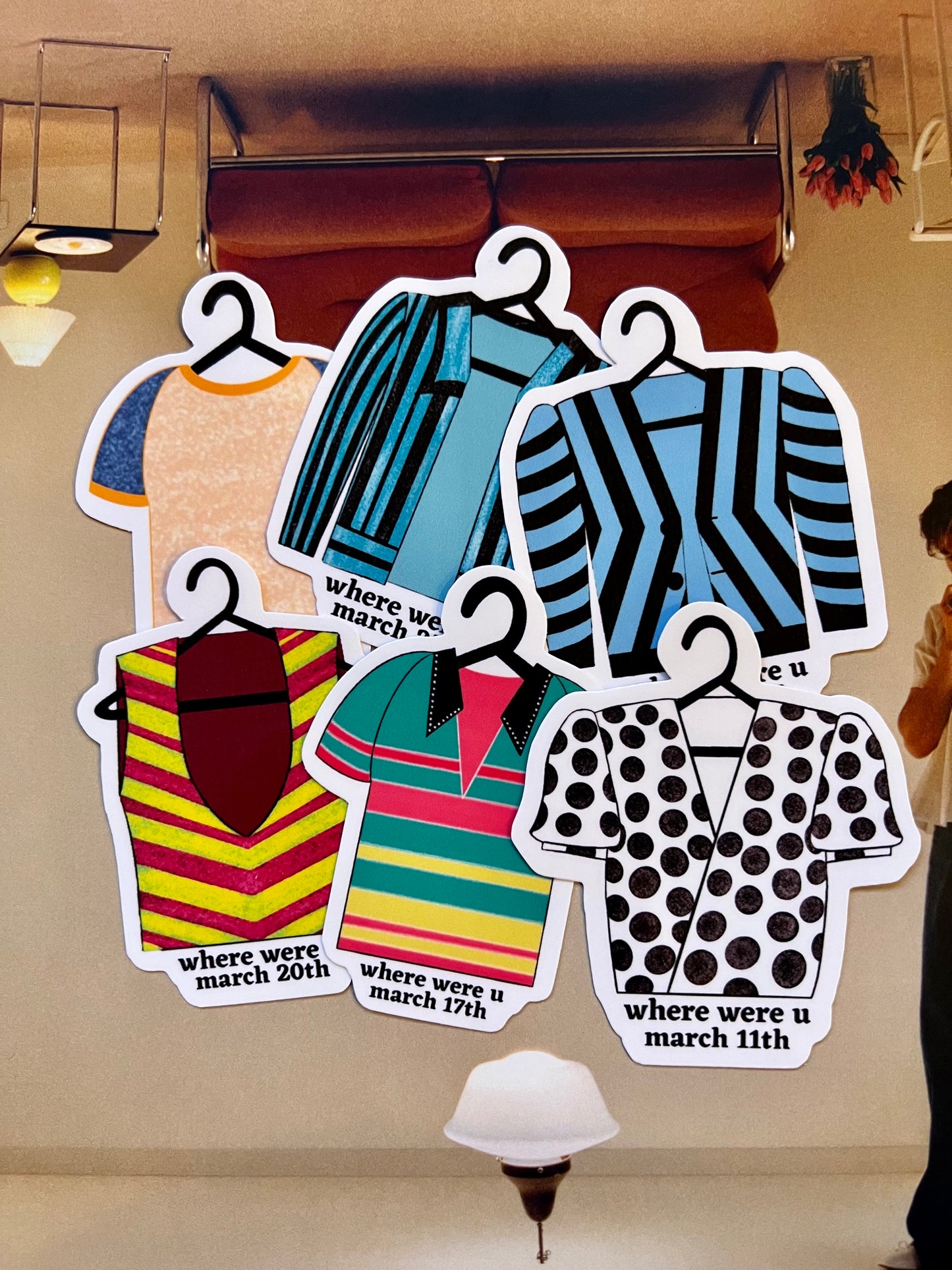 Tour Outfits Asia Glossy Sticker