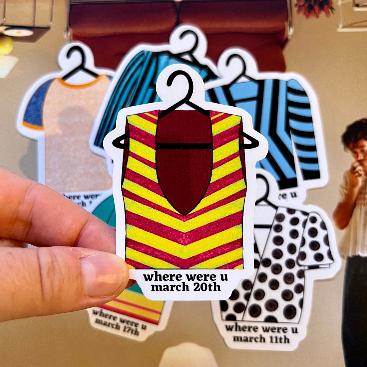 Tour Outfits Asia Glossy Sticker