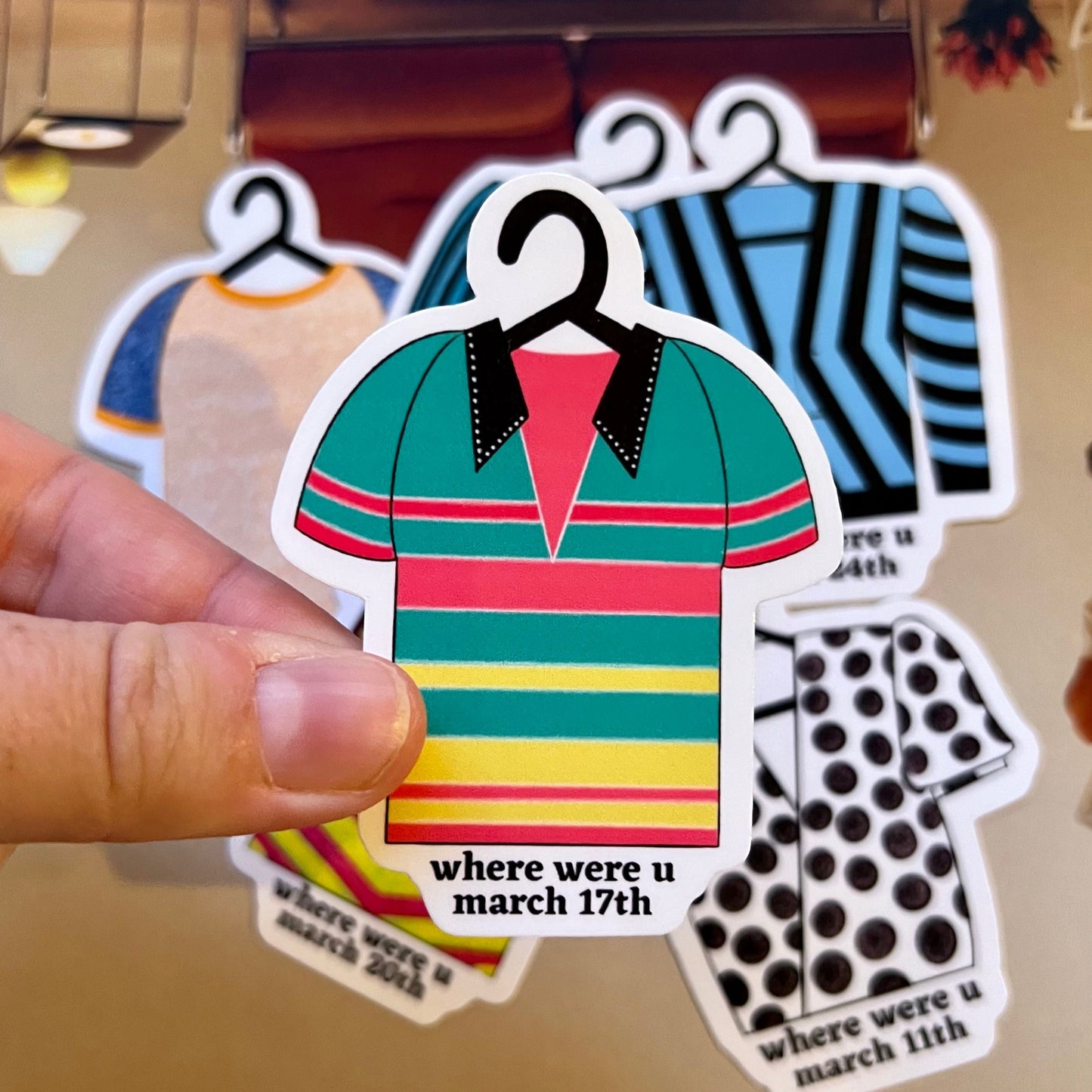 Tour Outfits Asia Glossy Sticker