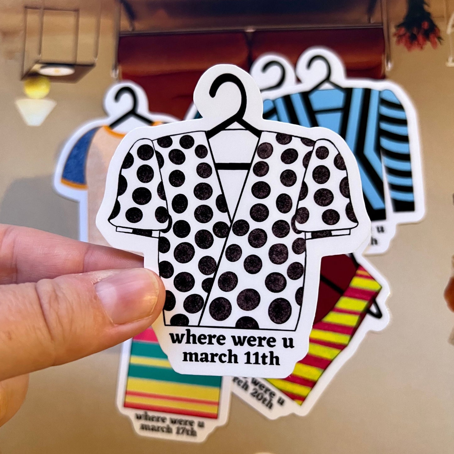 Tour Outfits Asia Glossy Sticker