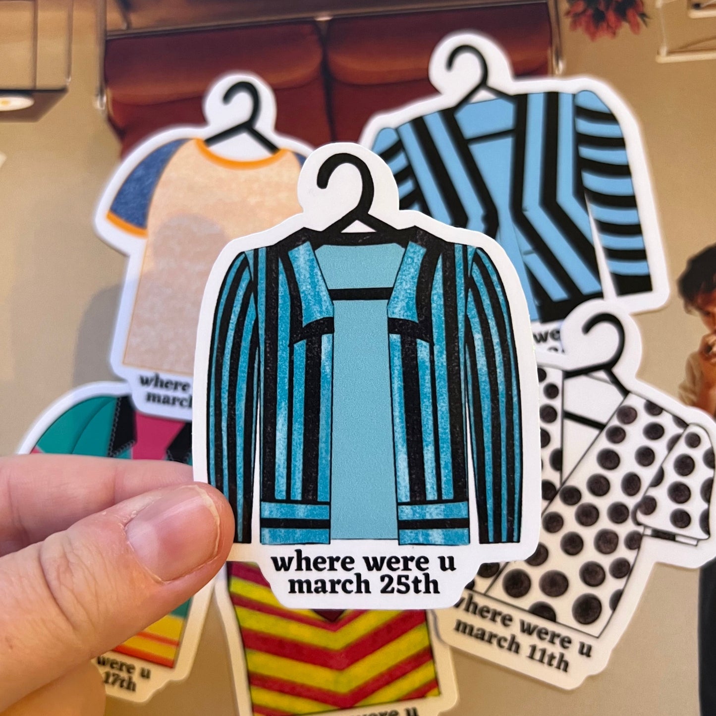 Tour Outfits Asia Glossy Sticker