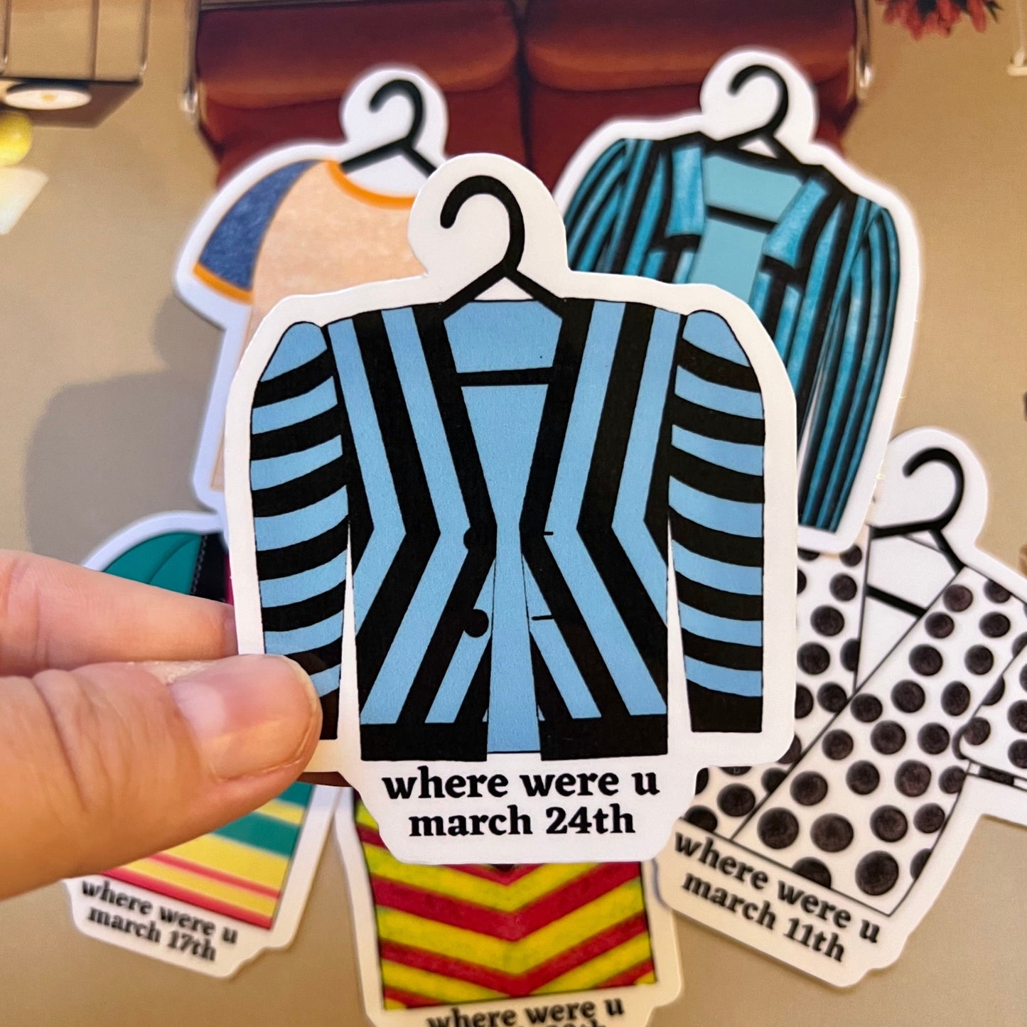 Tour Outfits Asia Glossy Sticker