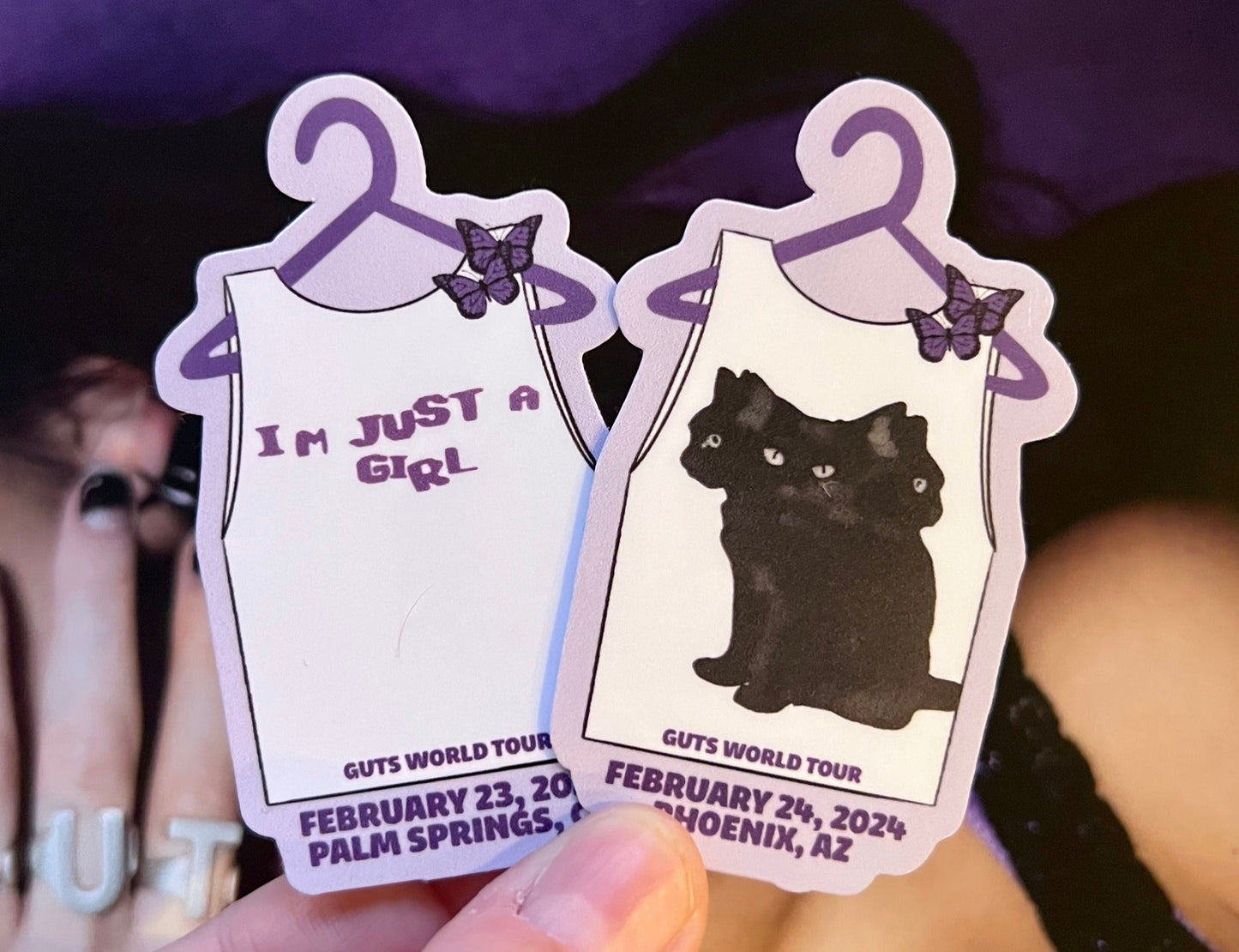 Concert Outfits Glossy Sticker