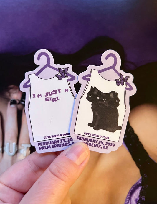 Concert Outfits Glossy Sticker