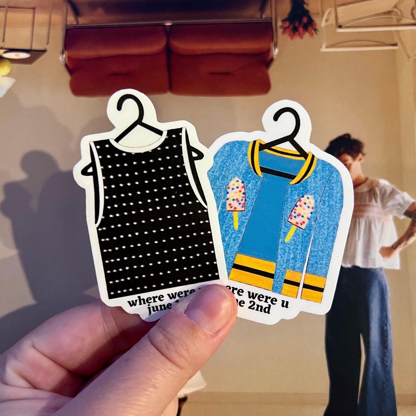 Tour Outfits Europe 2023 Glossy Sticker