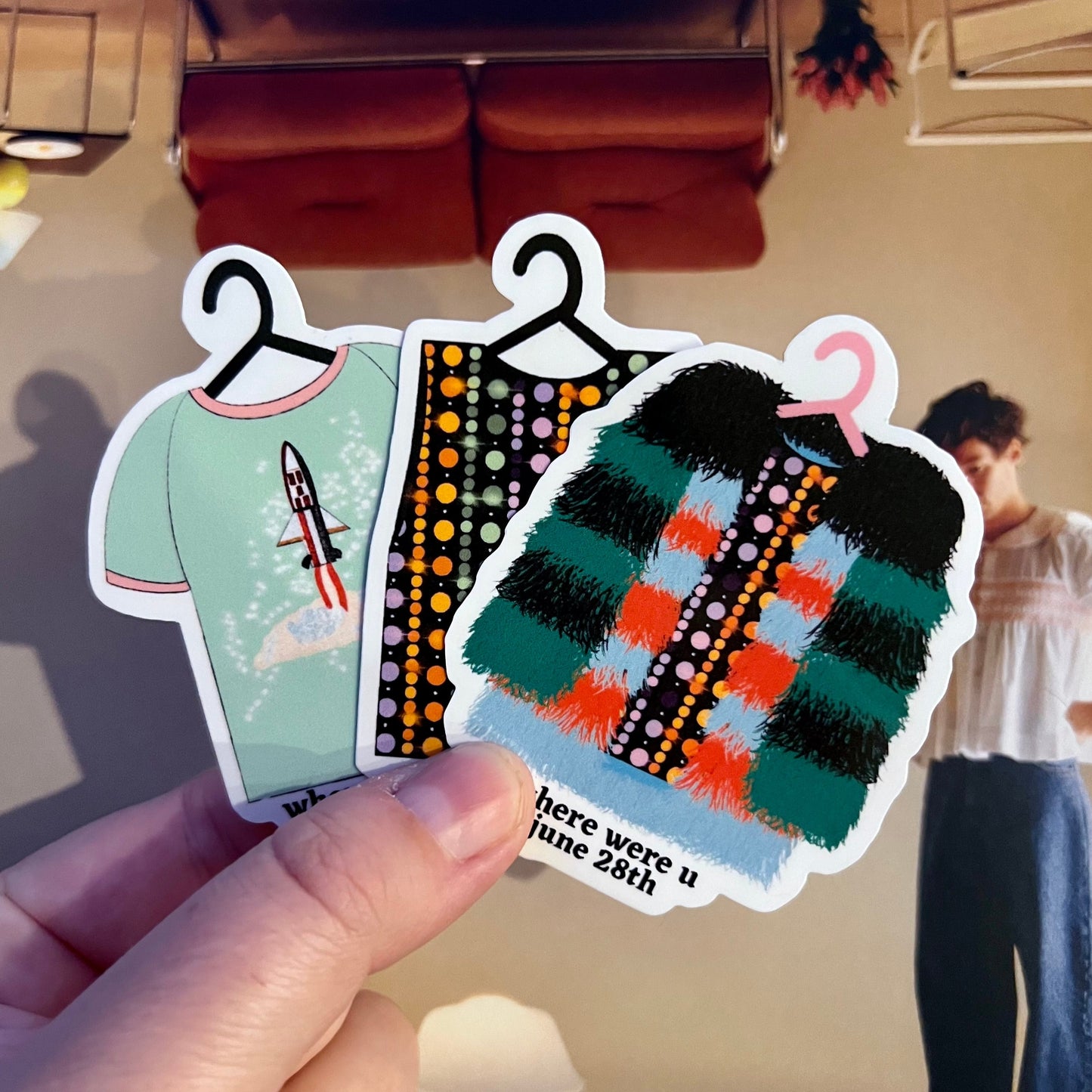 Tour Outfits Europe 2023 Glossy Sticker