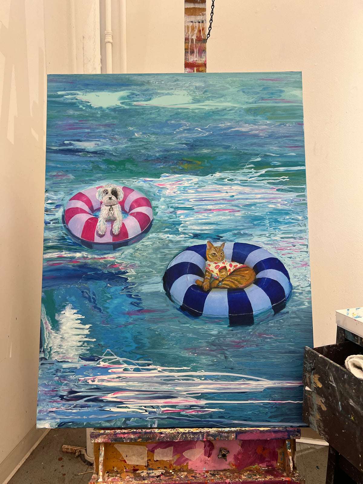"Divas at Sea" Original Acrylic Painting