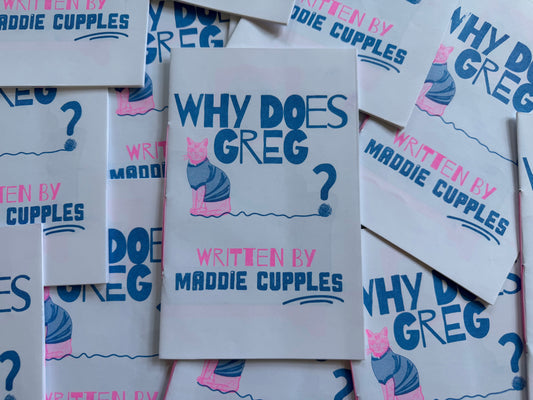 Greg the Cat Zine Risograph Children's Book