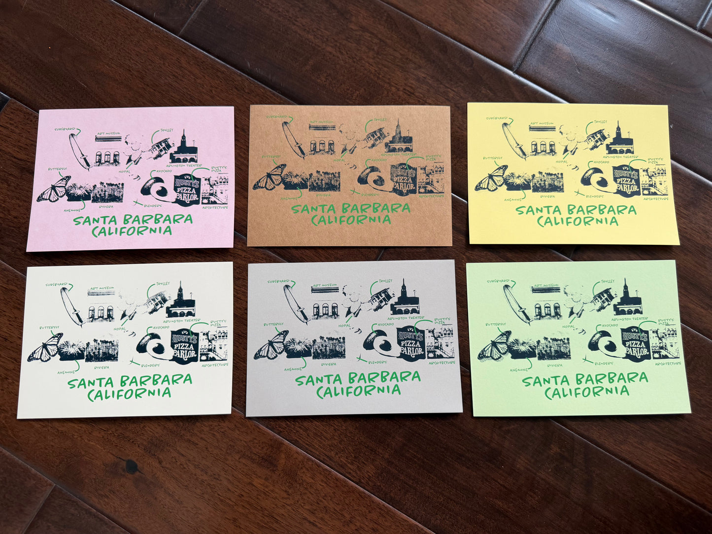Santa Barbara California Screenprint