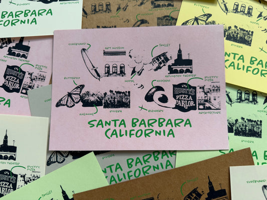 Santa Barbara California Screenprint