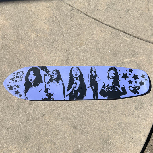 Olivia GUTS Hand Painted Skateboard