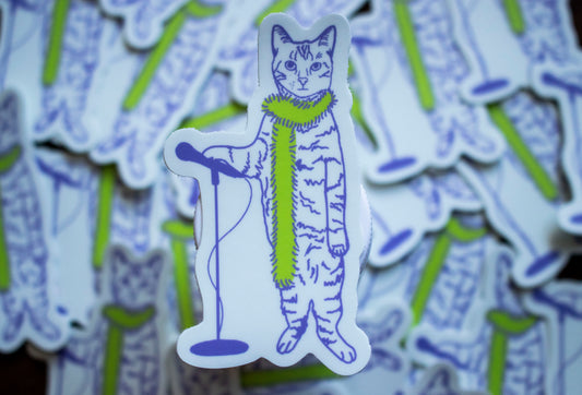 Boa Cat Pop Singer Vinyl Sticker