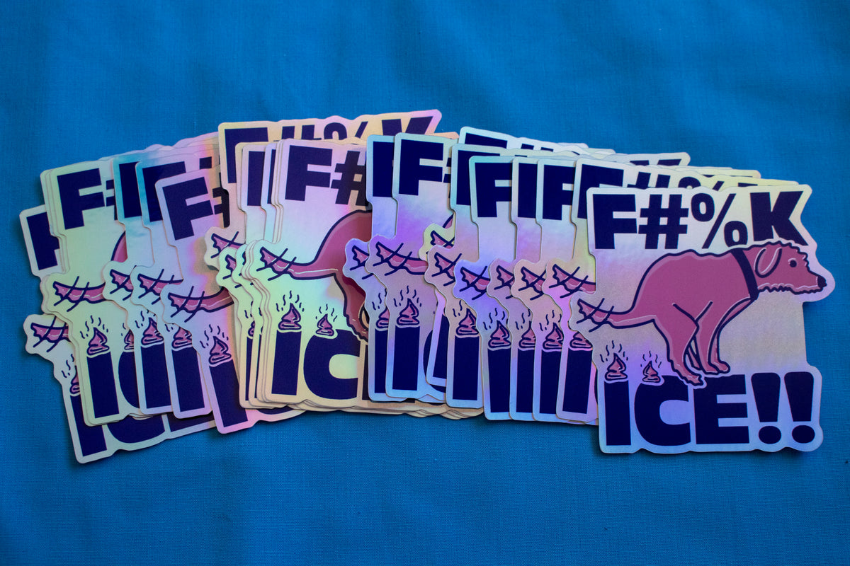 F*CK ICE Holographic Glossy Sticker